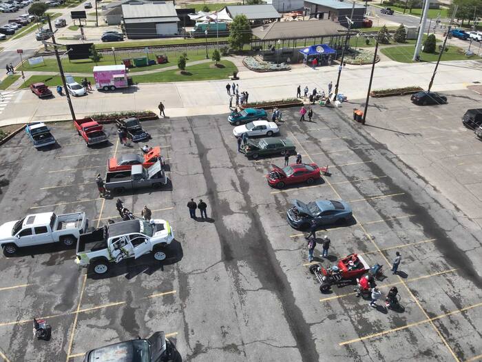 Car show from above